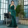 Paloma Green Sequin Gown