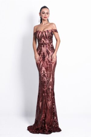 amber sequin gown 3