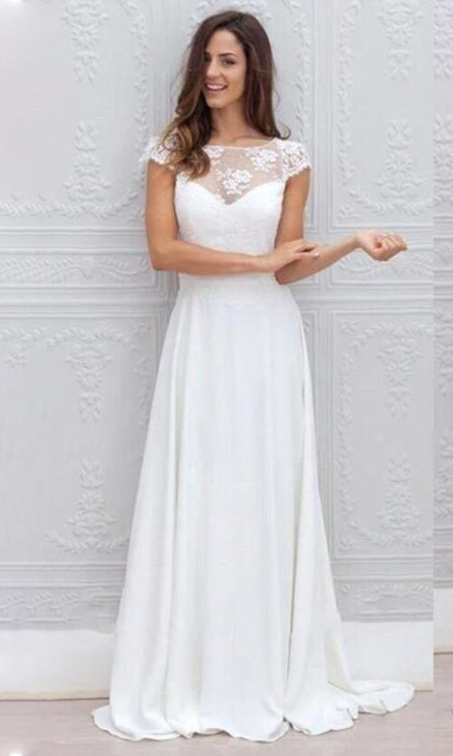 LORIE-Semplice-Boho-Abito-Da-Sposa-Spiaggia-2019-Abito-da-sposa-Al-Largo-Della-Spalla-Abito